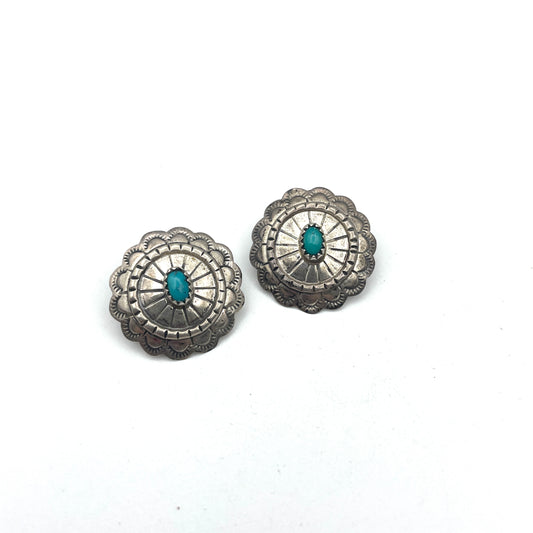 Vintage Sterling & Turquoise Earrings