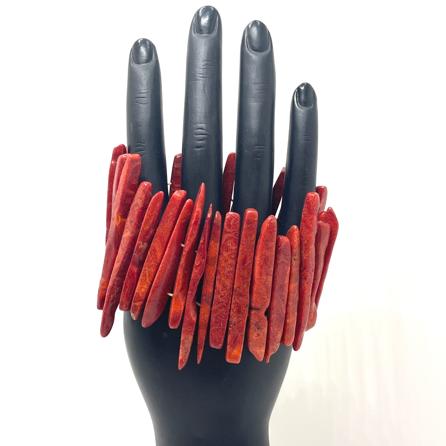 Vintage Red Stone Statement Bracelet