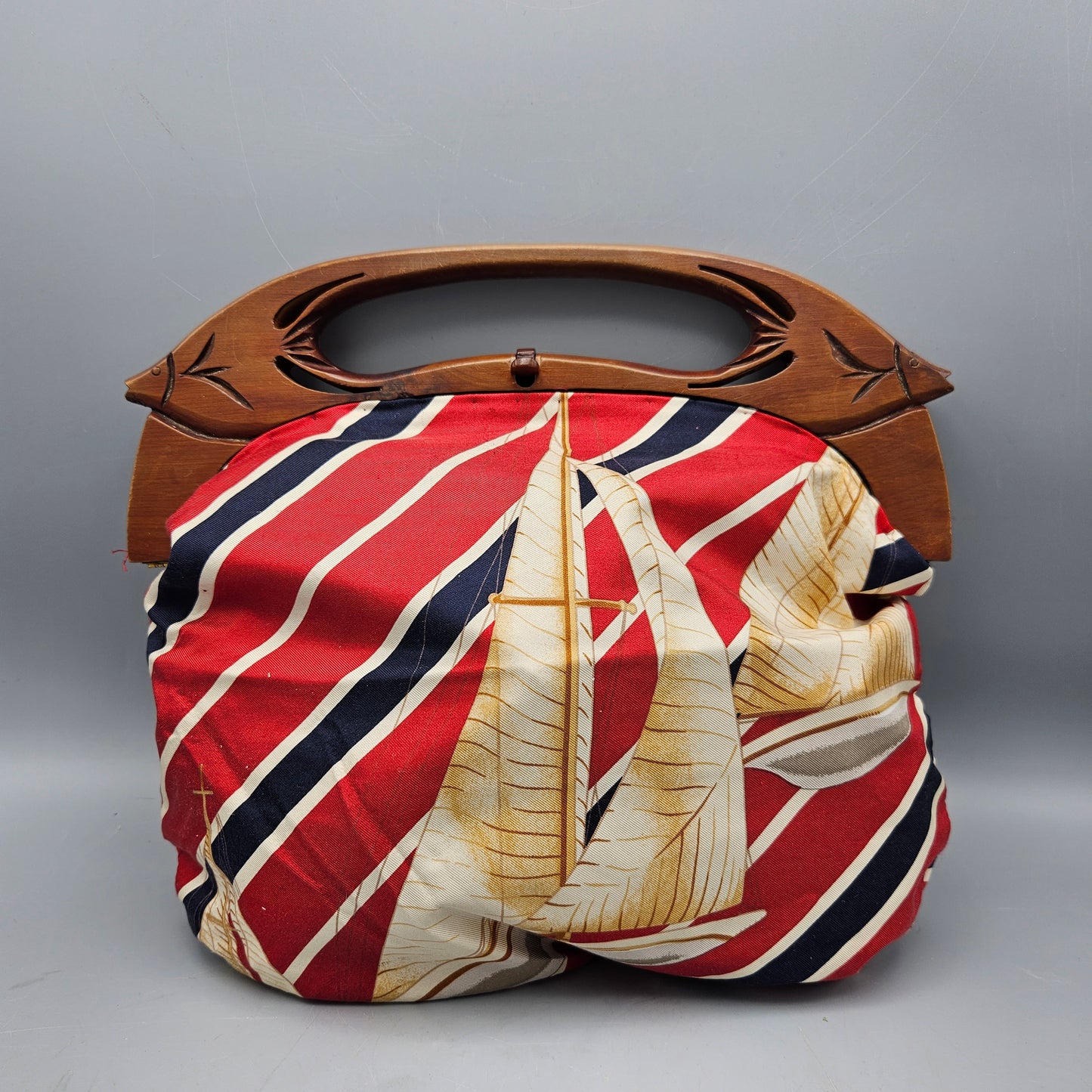 Trimingham Brothers Bermuda Wood and Silk Purse