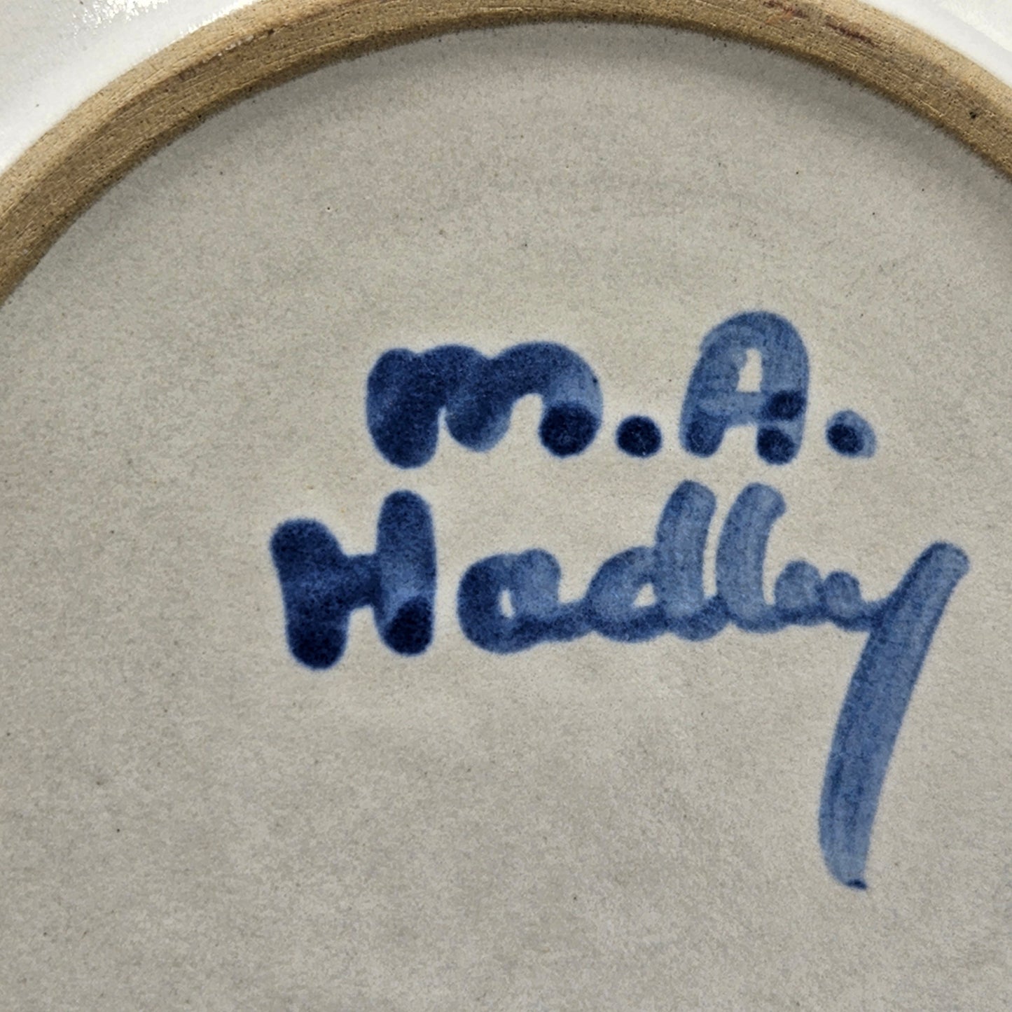 MA Hadley Country Scene Wife Plate