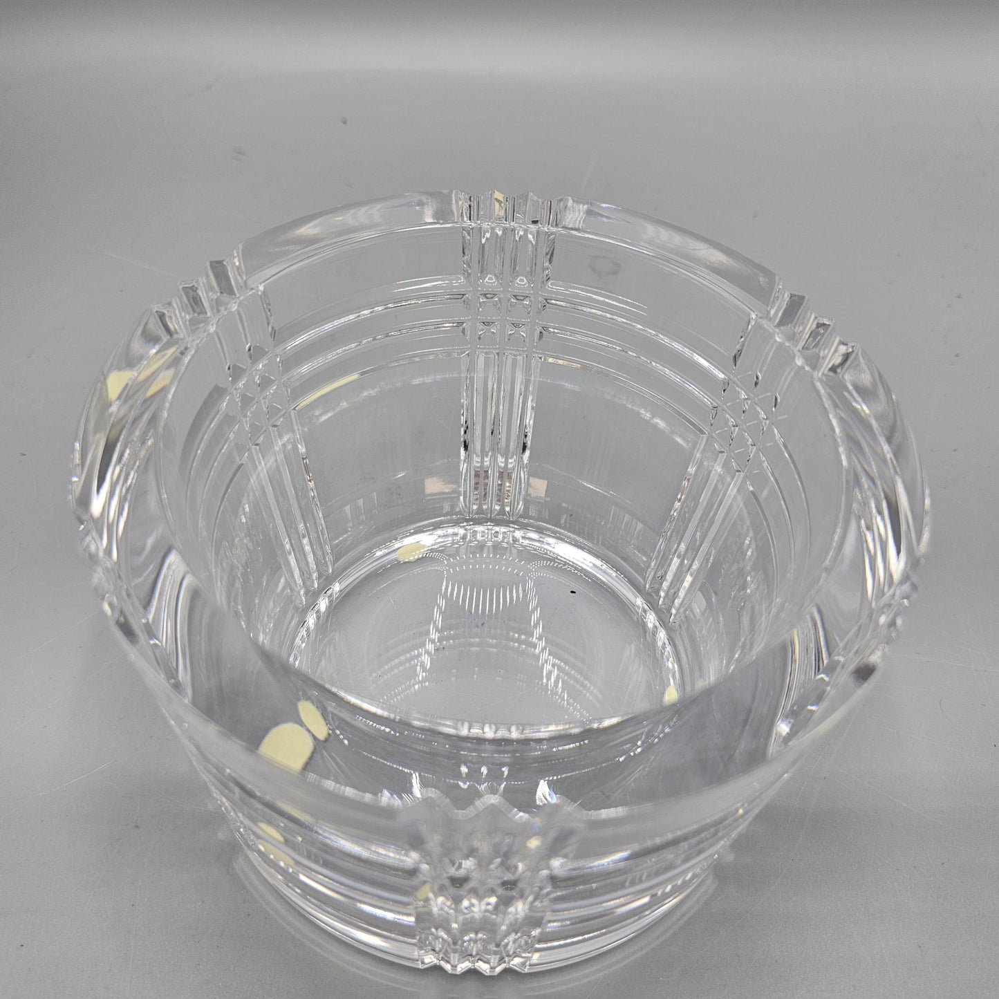 Orrefors Jan Johansson Crystal Reflections Bowl / Wine Bottle Coaster
