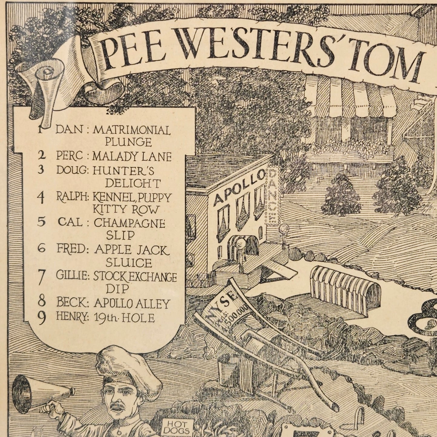 "Pee Westers' Tom Thumb Tourament Fall 1930" Frame Print
