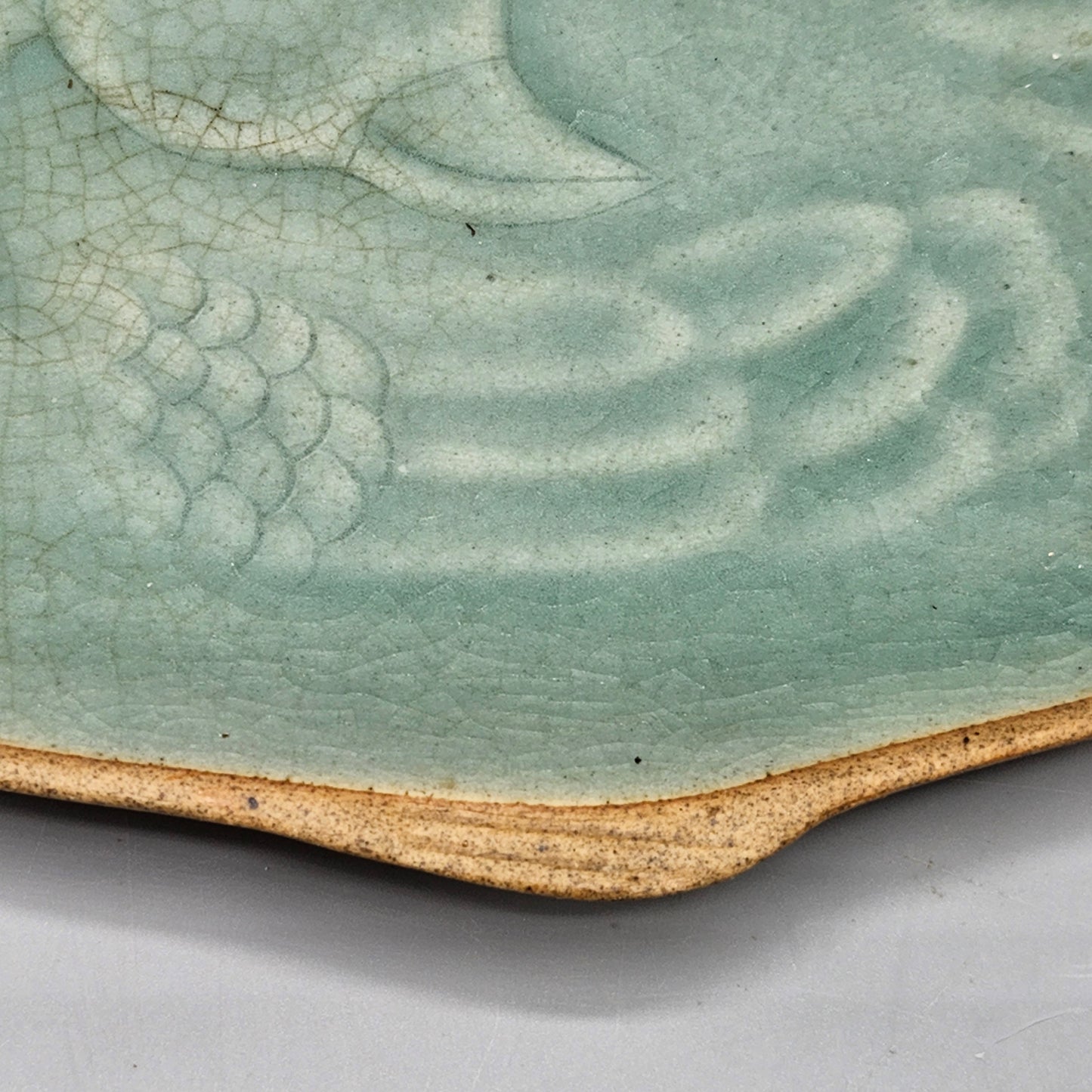 Thailand Pottery Celadon Glazed Duck Tray