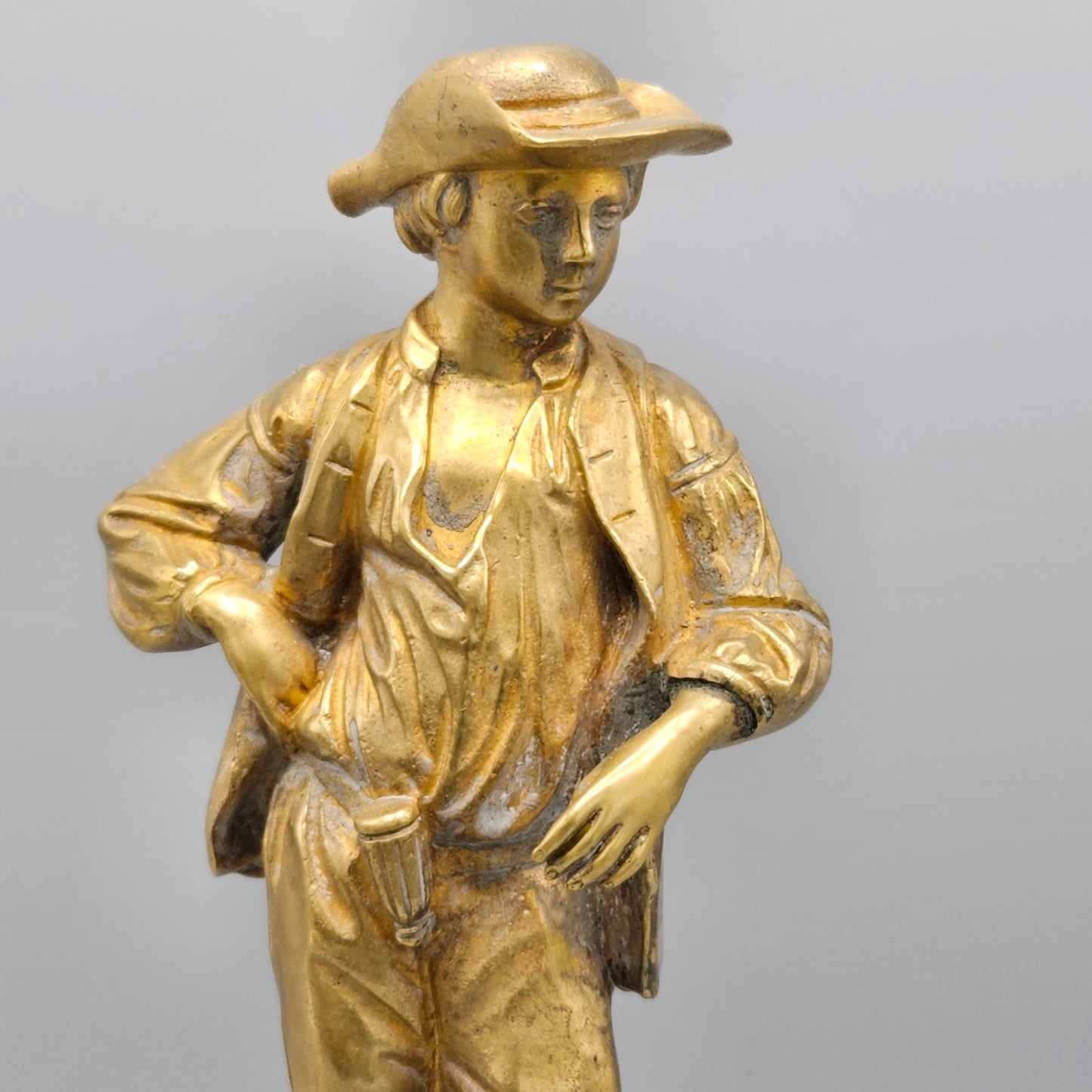 French Gilt Bronze Statue of a Boy