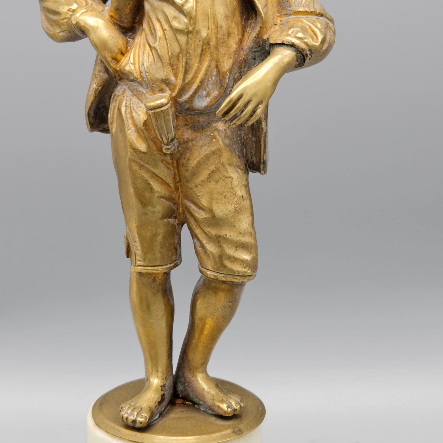 French Gilt Bronze Statue of a Boy