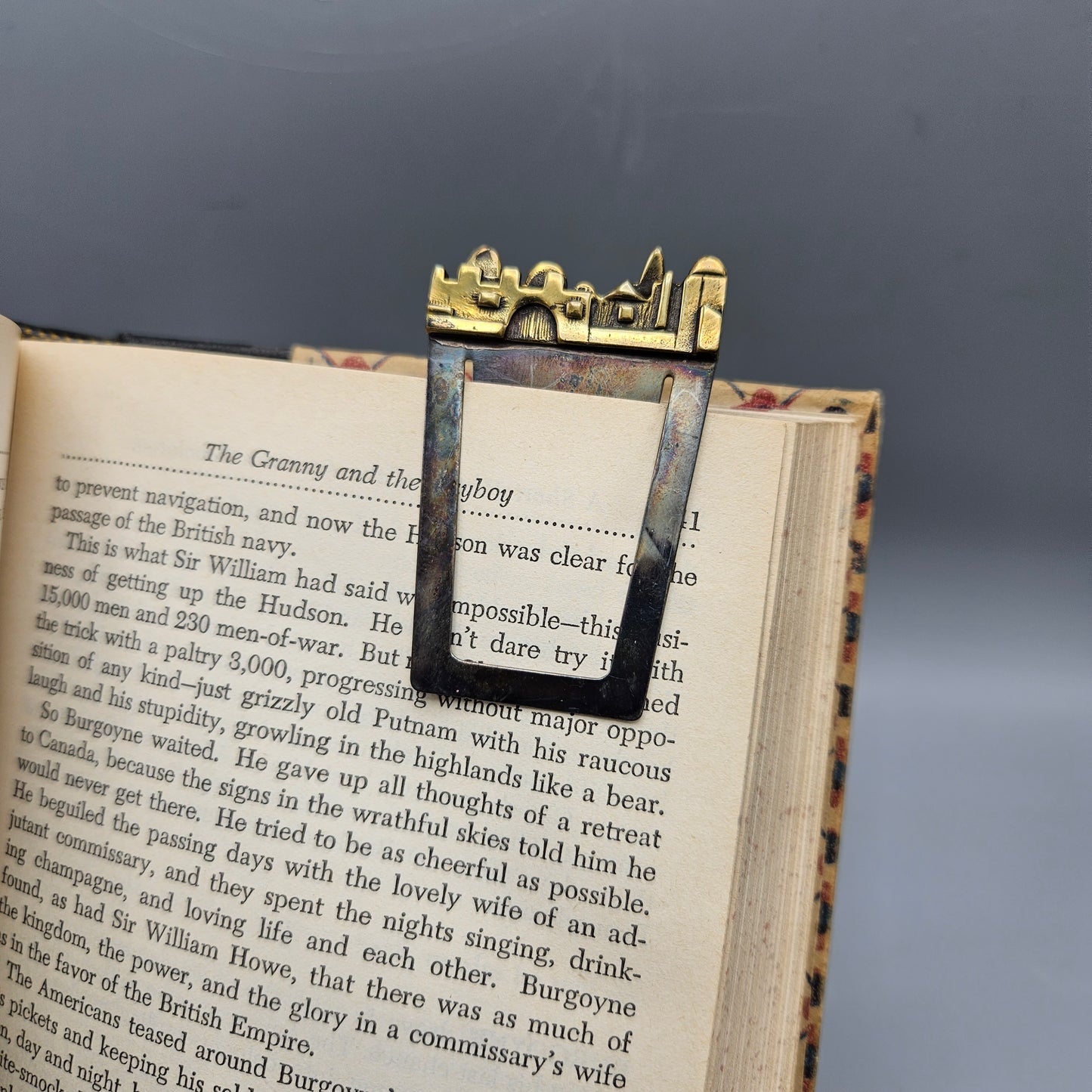 Brass and Silverplate Jerusalem Skyline Bookmark