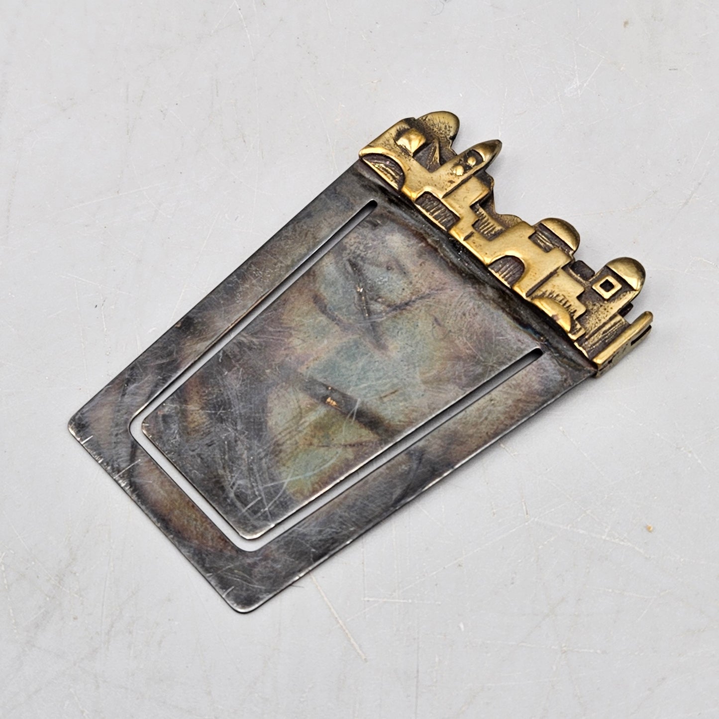 Brass and Silverplate Jerusalem Skyline Bookmark