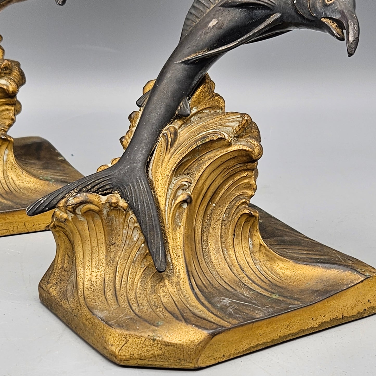 Pair Jennings Brothers Sailfish Bookends