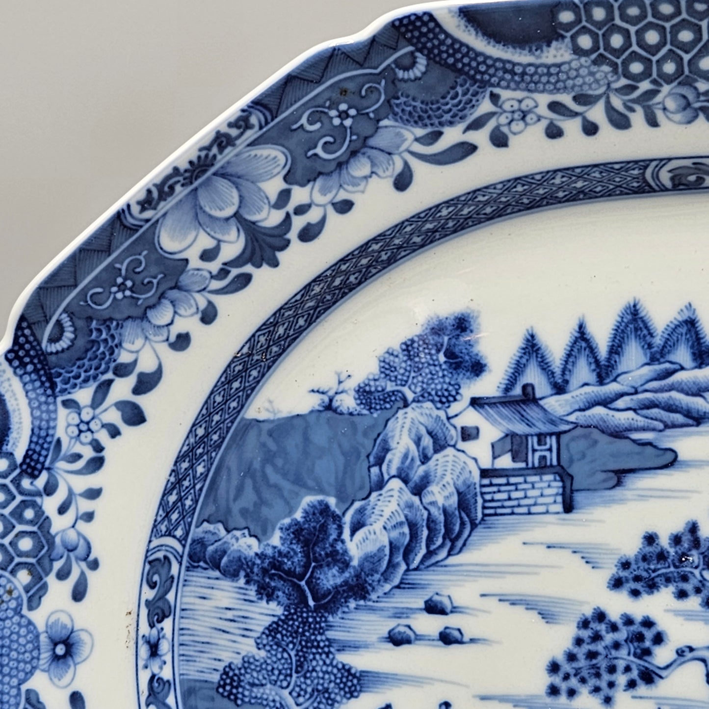 Mottahedeh Porcelain for Historic Charleston Blue Canton Export Style Platter