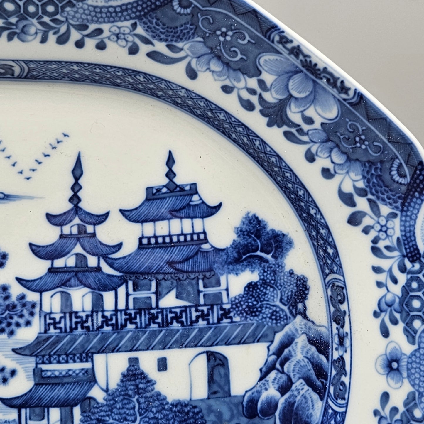 Mottahedeh Porcelain for Historic Charleston Blue Canton Export Style Platter