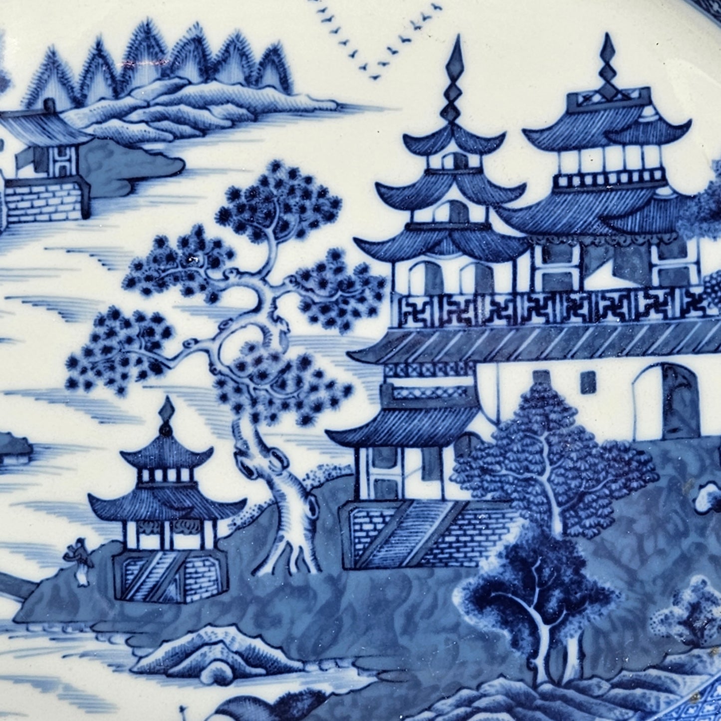 Mottahedeh Porcelain for Historic Charleston Blue Canton Export Style Platter