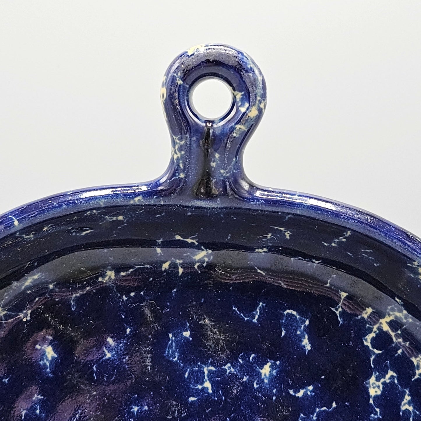 Bennington Pottery Blue Agate Handled Serving Plate