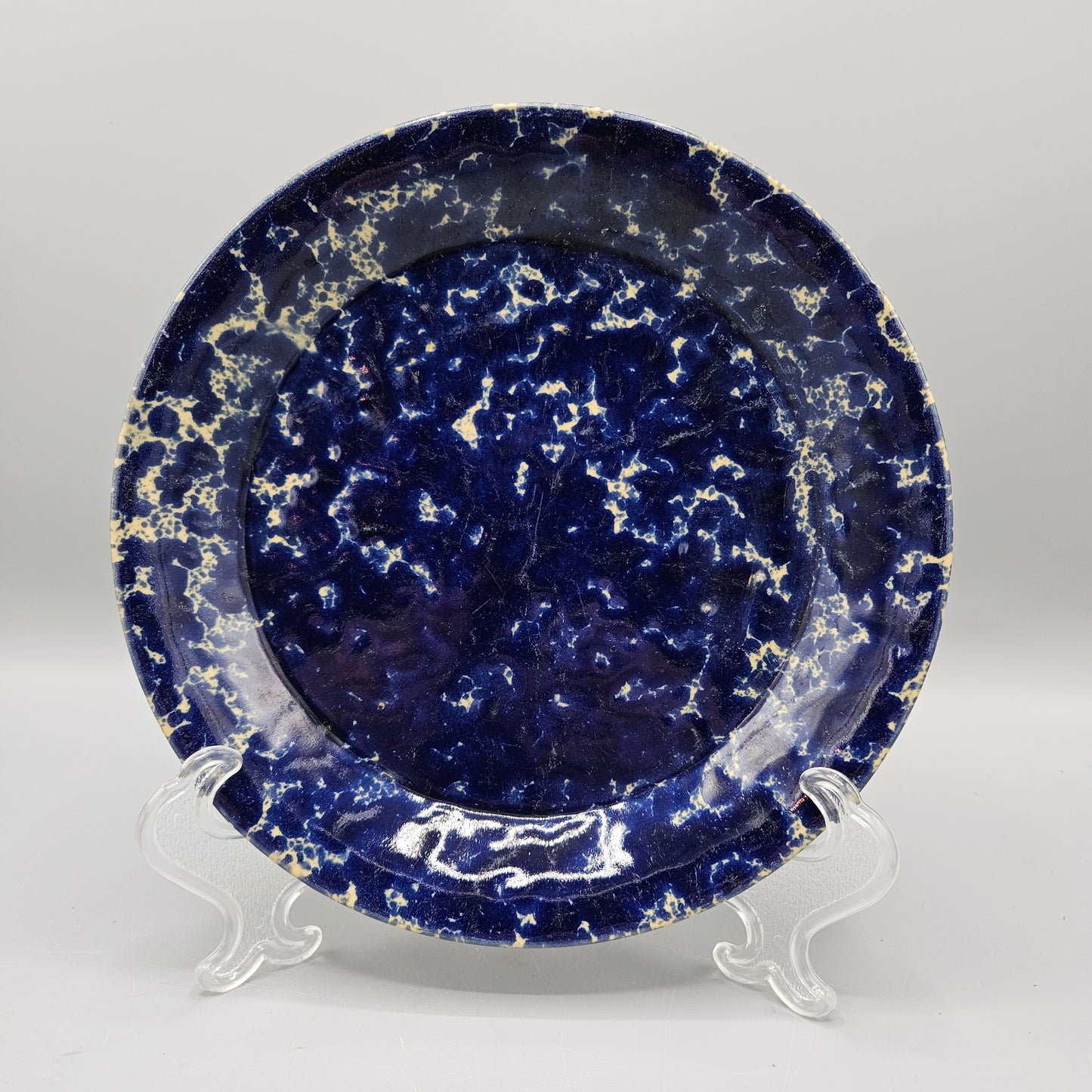 Bennington Pottery Blue Agate Luncheon Plate