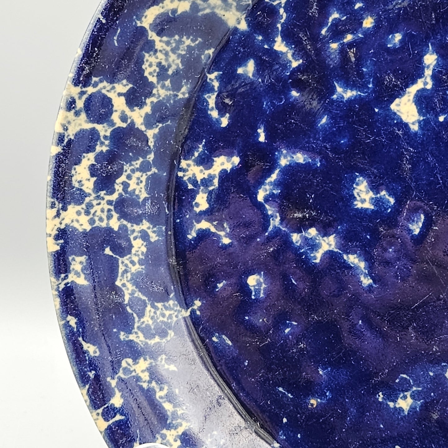 Bennington Pottery Blue Agate Luncheon Plate