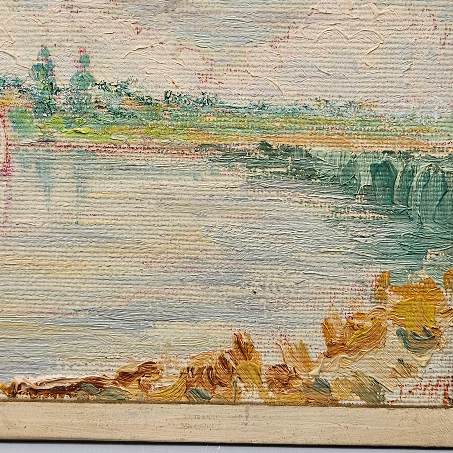 John Henry Ramm (1879-1948) Oil on Board California Scene - Boats on Water