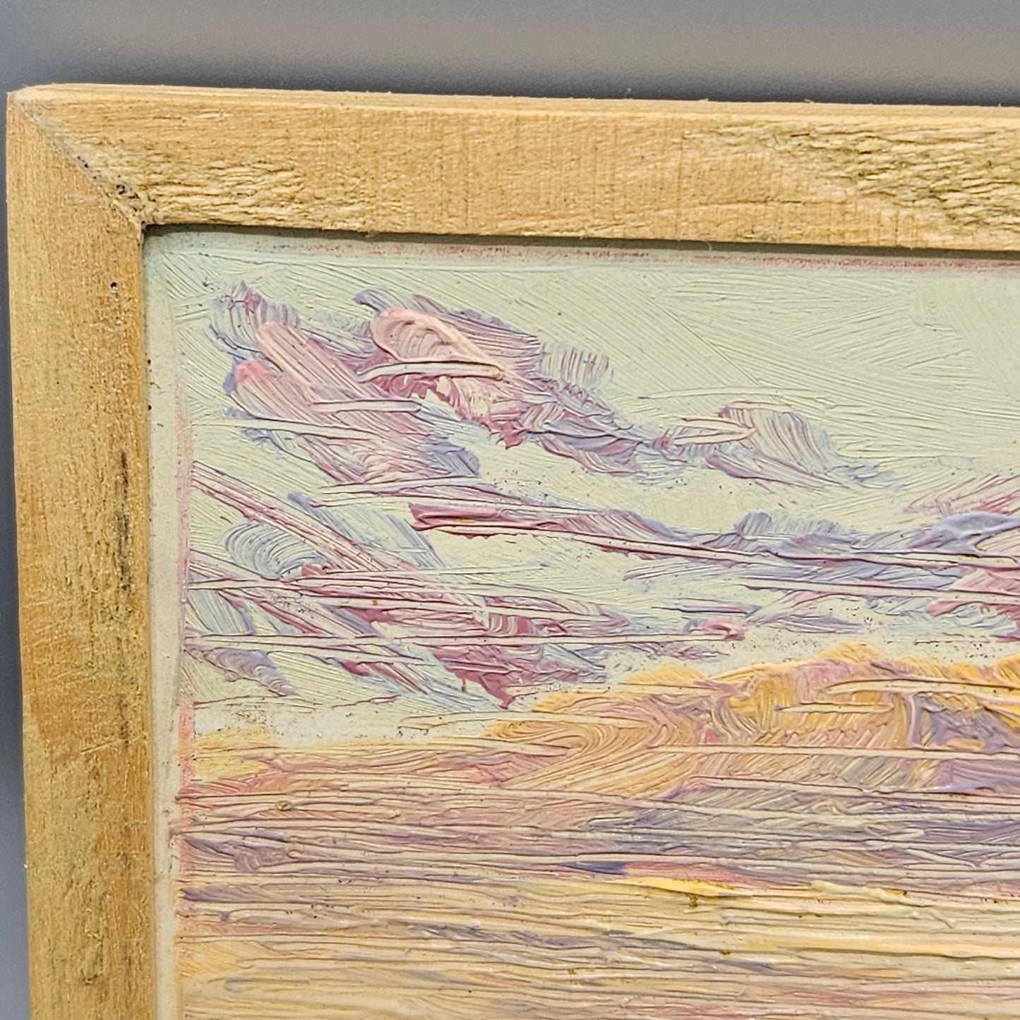 John Henry Ramm (1879-1948) Miniature Oil Sketch "Palm Springs"