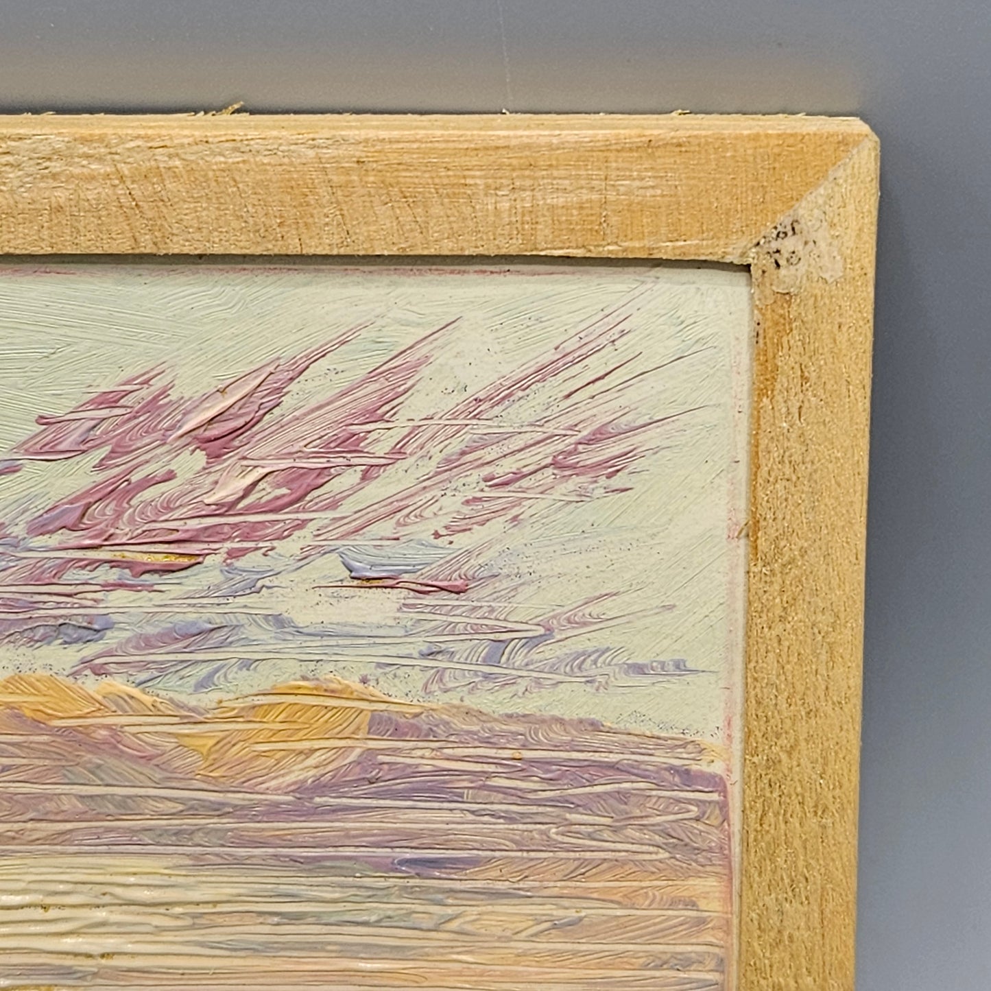John Henry Ramm (1879-1948) Miniature Oil Sketch "Palm Springs"