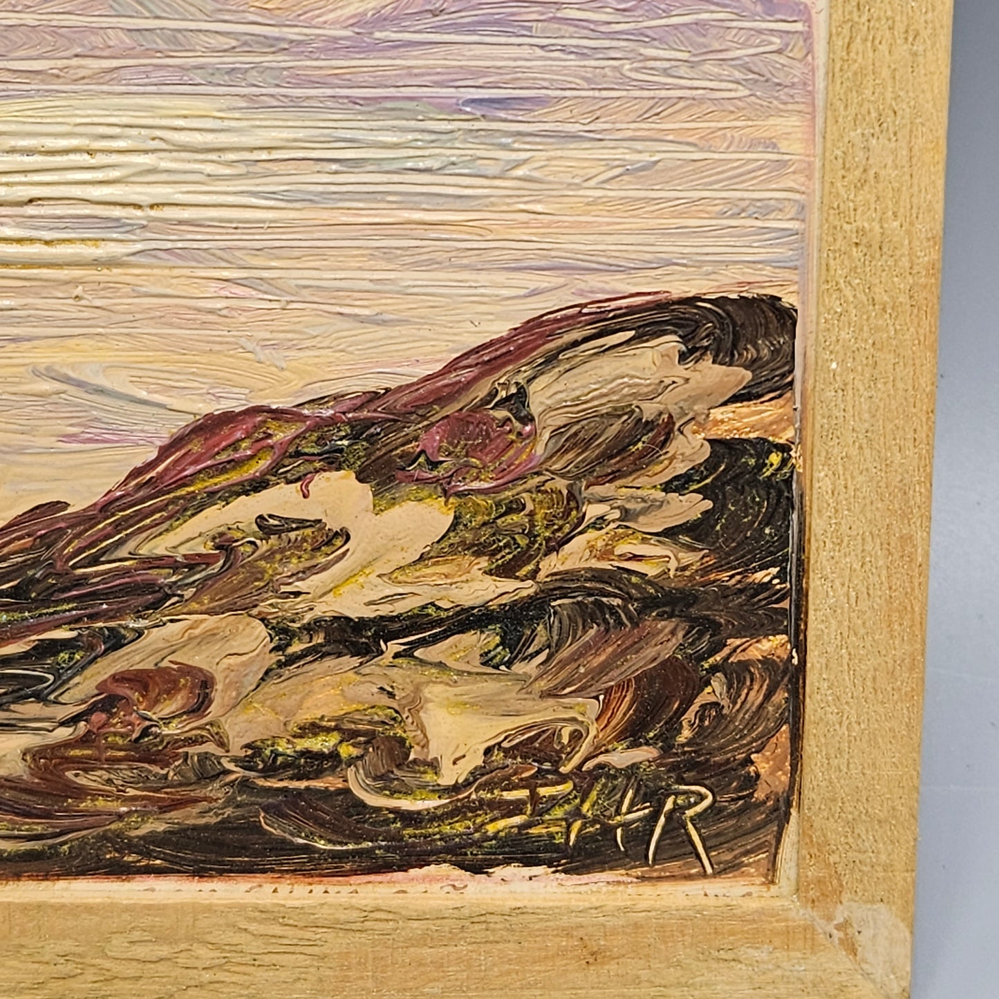 John Henry Ramm (1879-1948) Miniature Oil Sketch "Palm Springs"