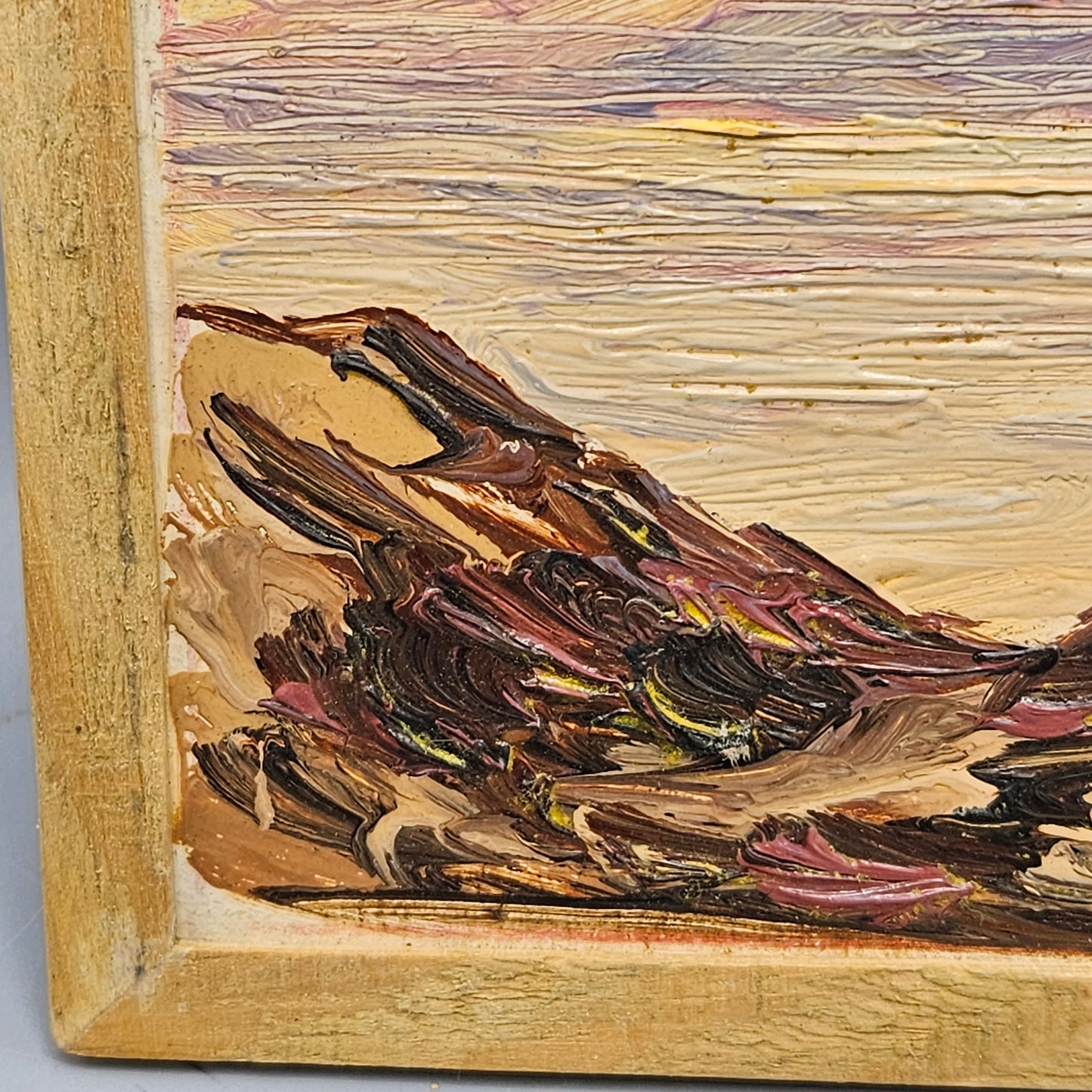 John Henry Ramm (1879-1948) Miniature Oil Sketch "Palm Springs"