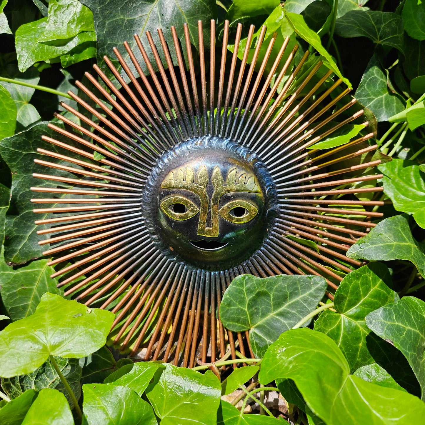 Emaus Monk Cut and Welded Sun Sculpture