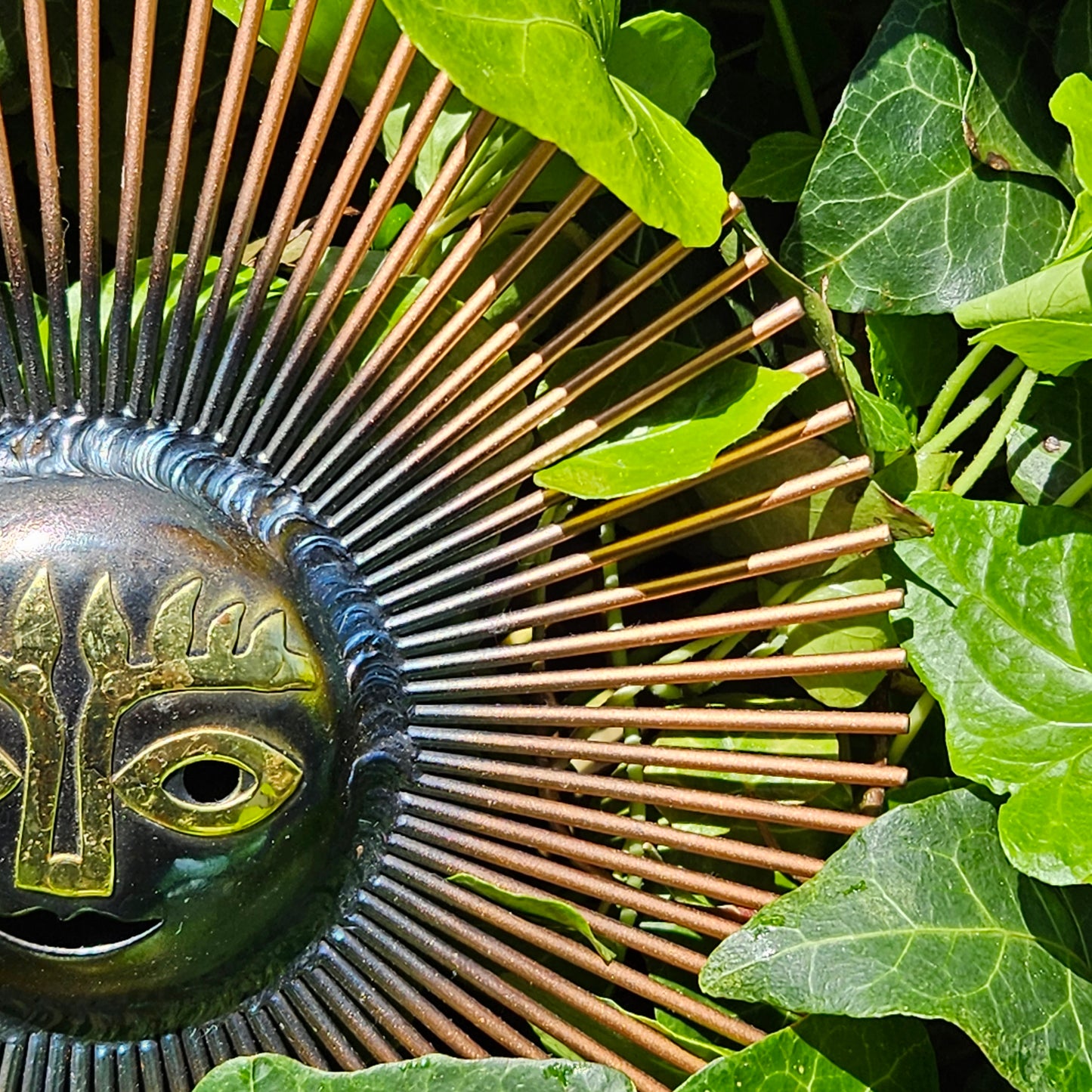 Emaus Monk Cut and Welded Sun Sculpture