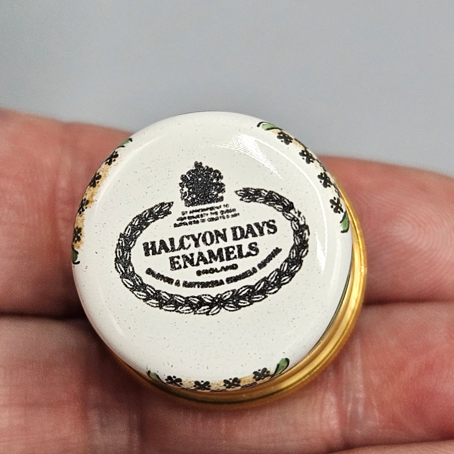 1984 Halcyon Days Enamel Prince William Second Birthday Box