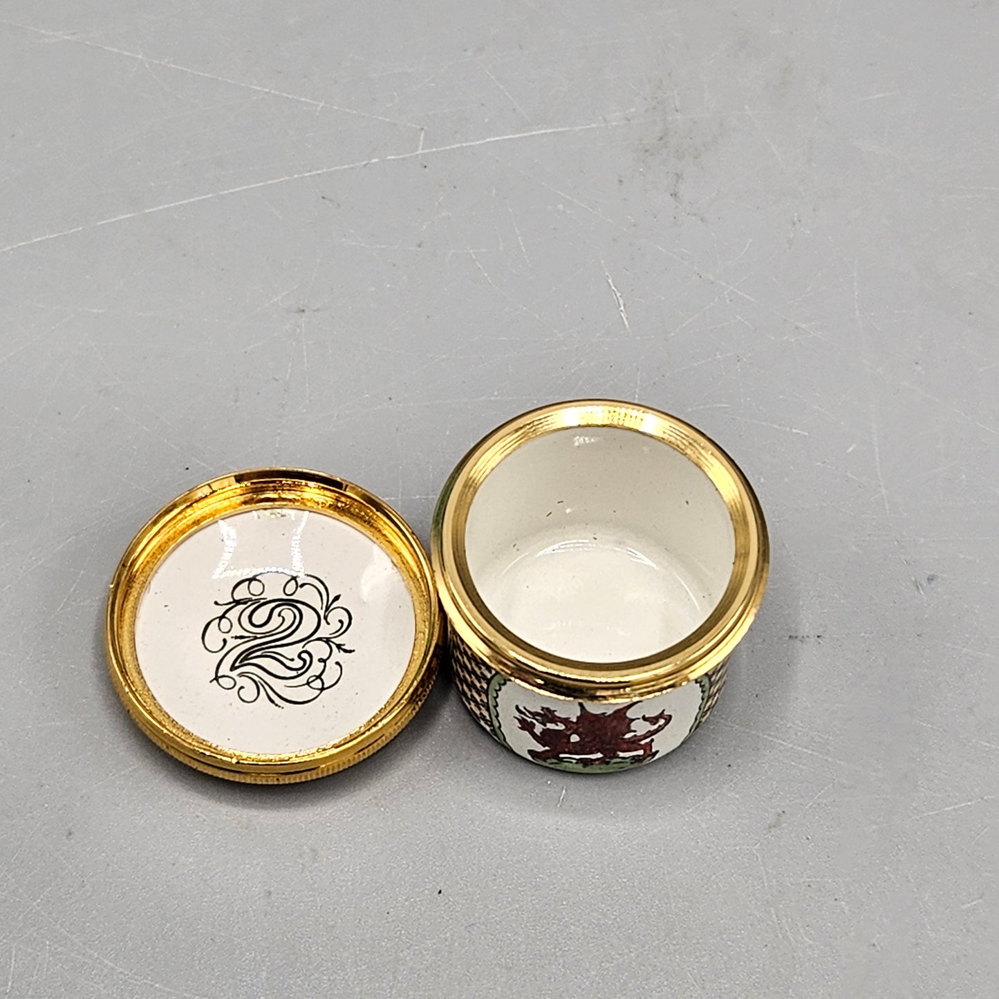 1984 Halcyon Days Enamel Prince William Second Birthday Box