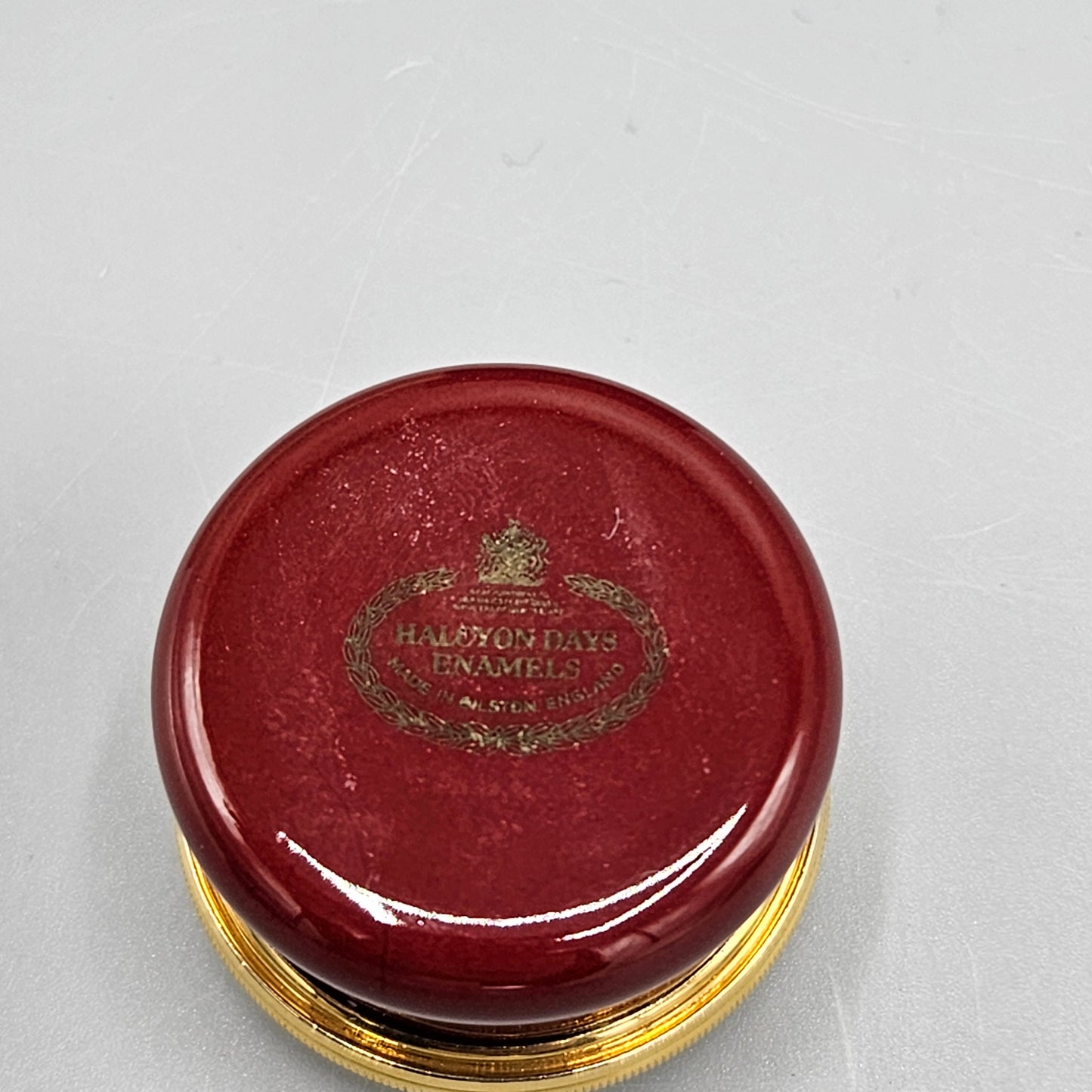 1986 Halcyon Days Enamel Royal Wedding Prince Andrew and Sarah Ferguson