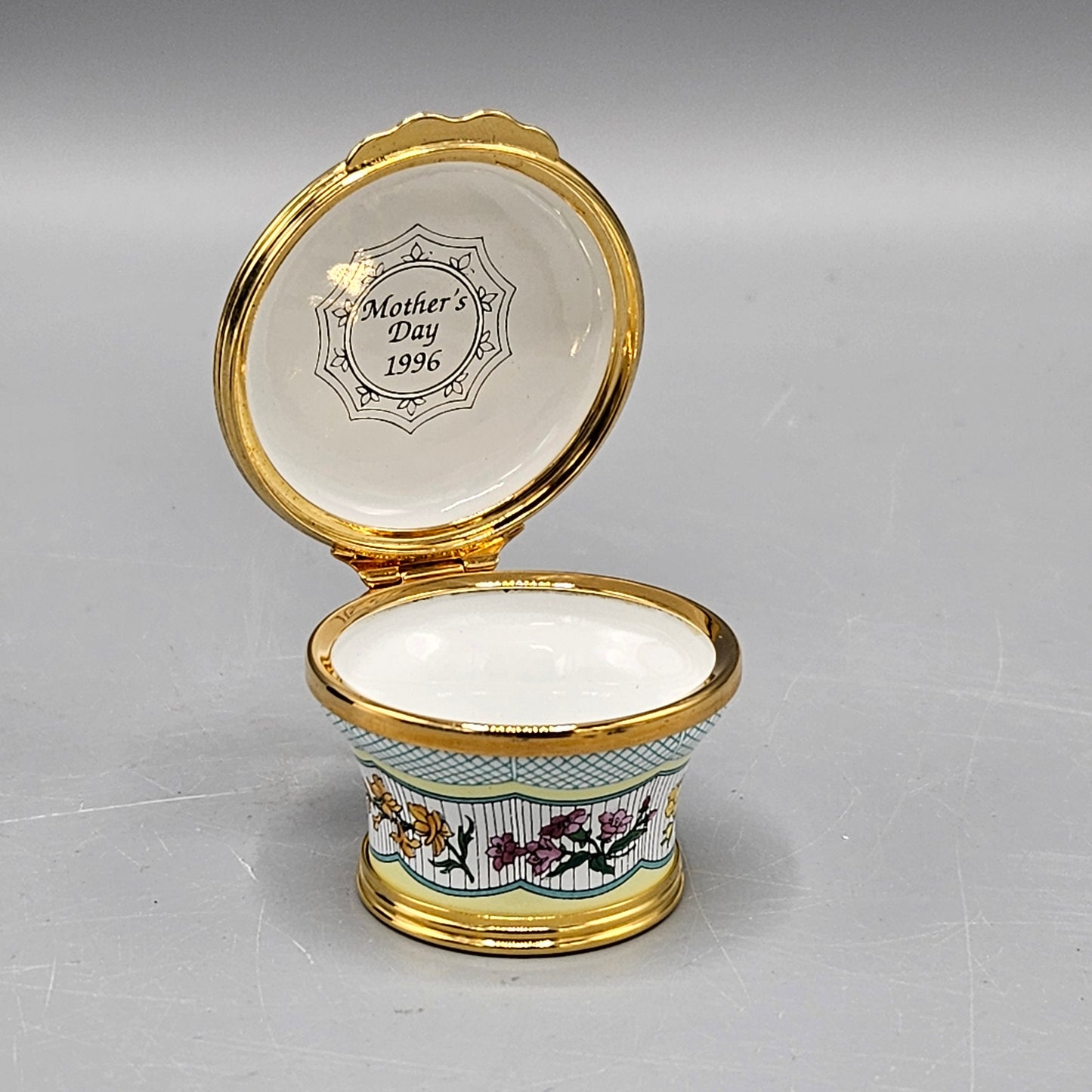 1996 Halcyon Days Enamel Mother's Day "To Mother"