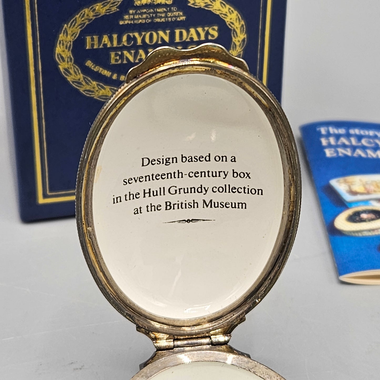 Halcyon Days England Enamel Hull Grundy Collection British Museum Box