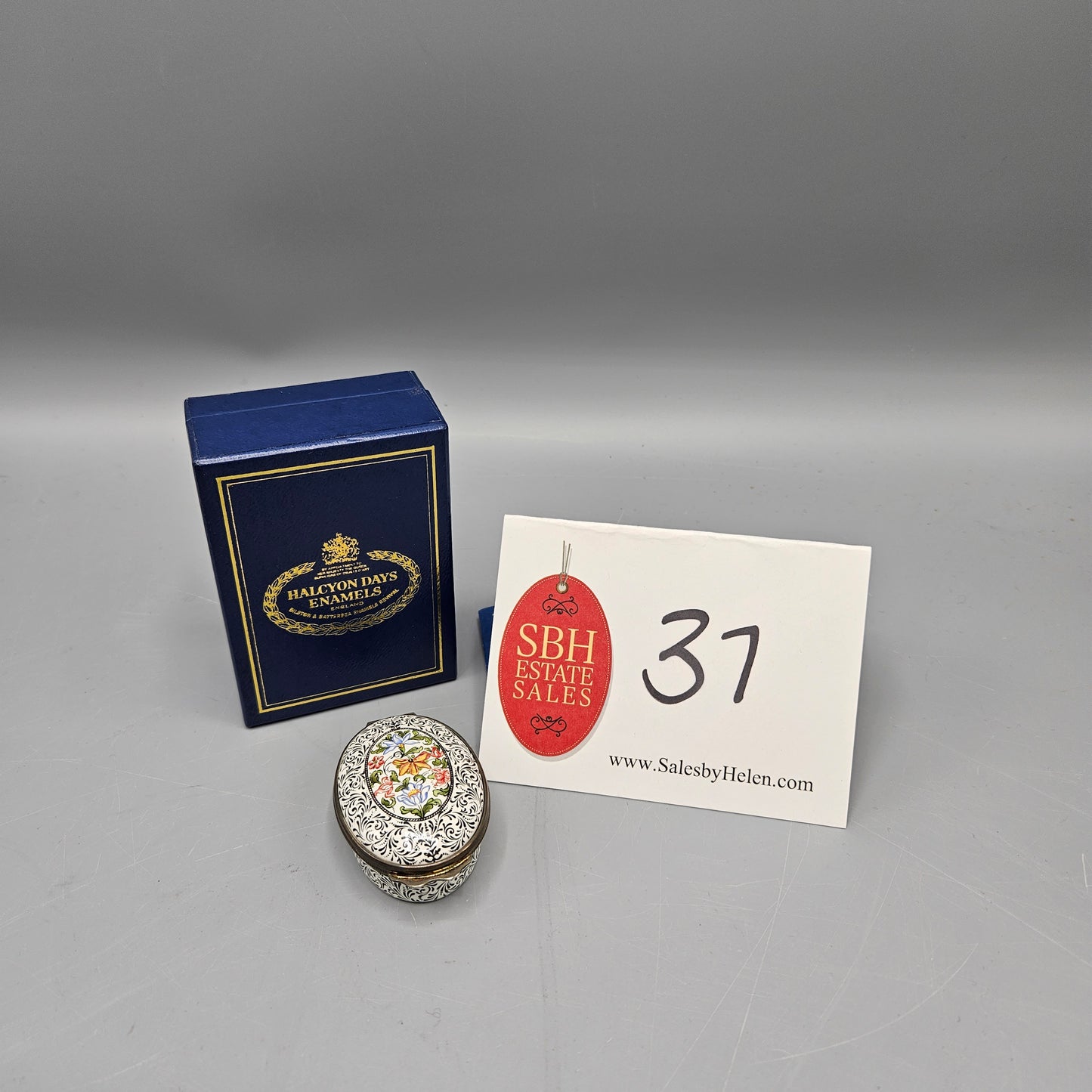 Halcyon Days England Enamel Hull Grundy Collection British Museum Box