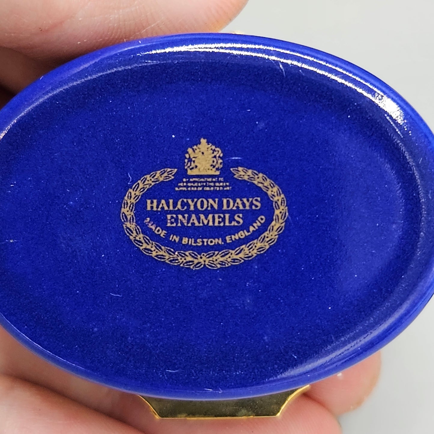 Halcyon Days England Enamel Smithsonian Institution "The Castle" Box
