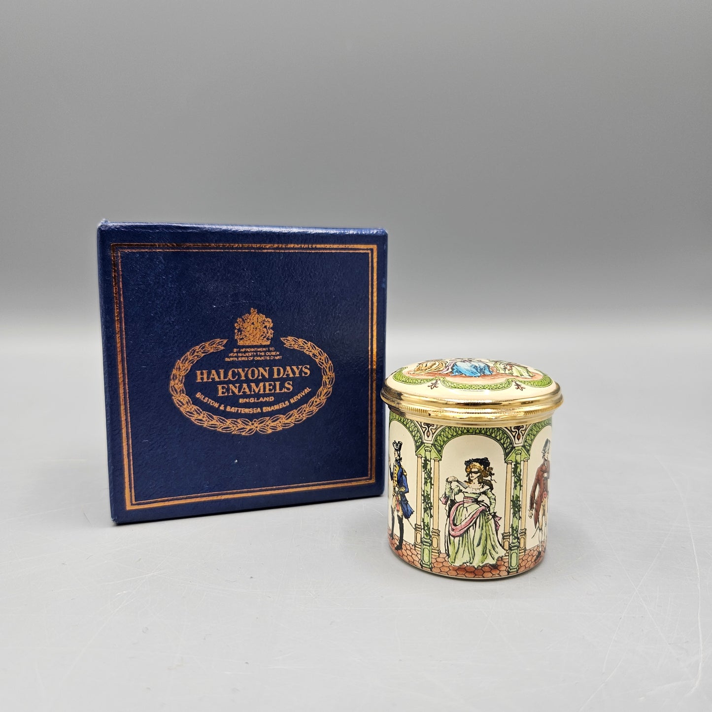 Halcyon Days England Enamel Metropolitan Opera "Un Ballo in Maschera" Box