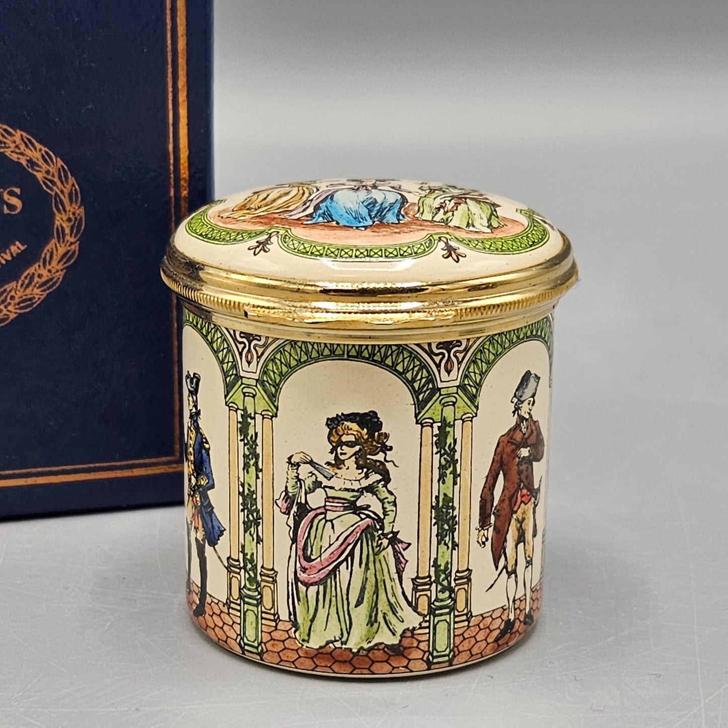 Halcyon Days England Enamel Metropolitan Opera "Un Ballo in Maschera" Box