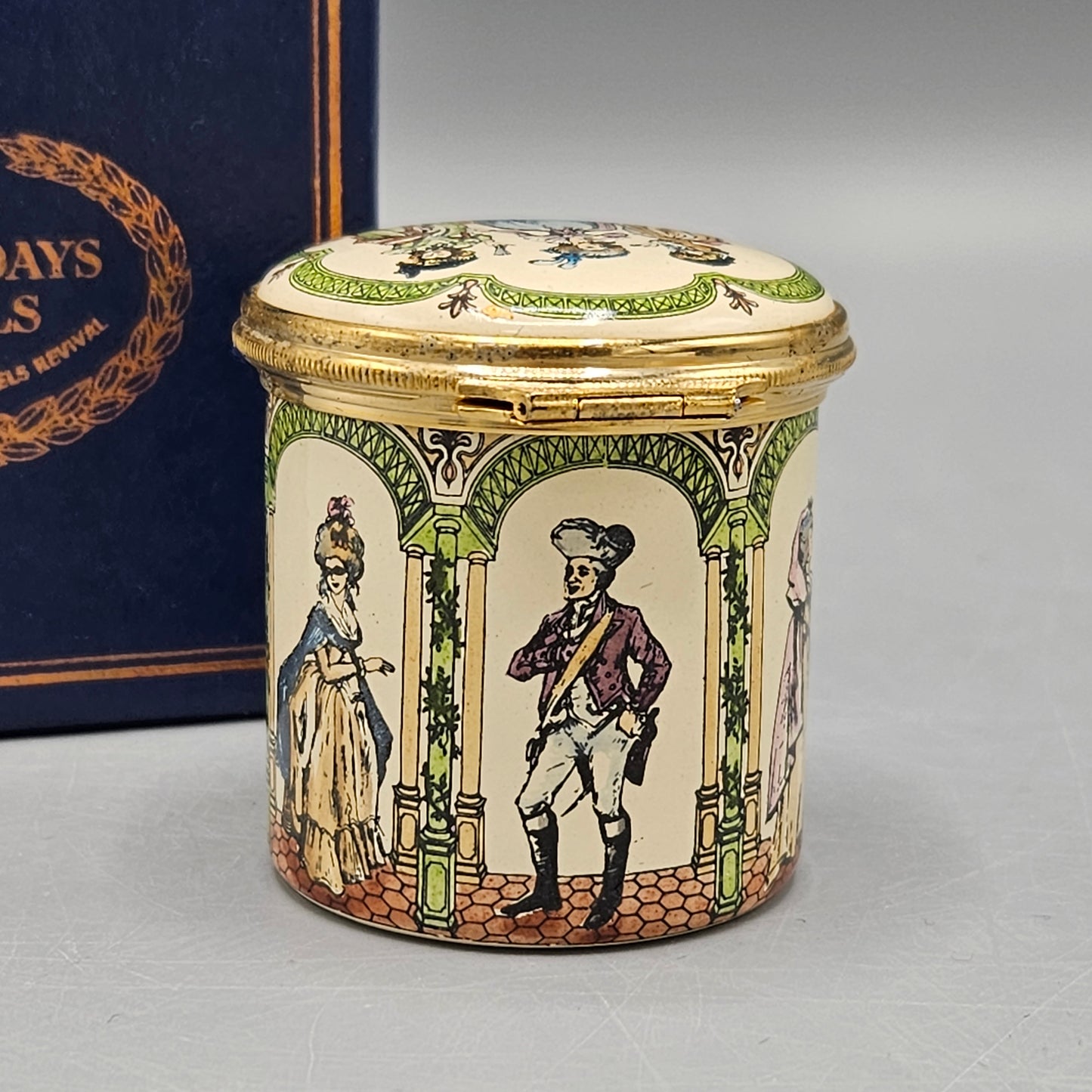 Halcyon Days England Enamel Metropolitan Opera "Un Ballo in Maschera" Box