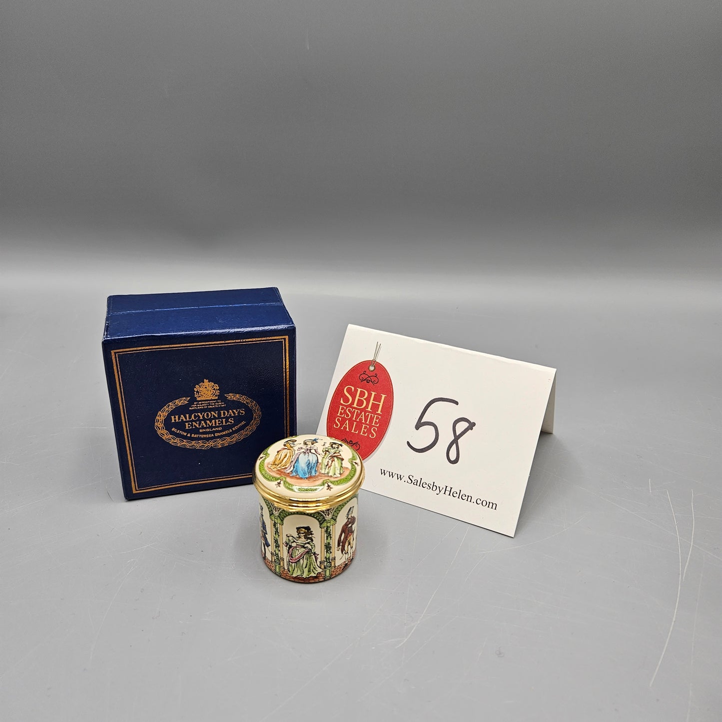 Halcyon Days England Enamel Metropolitan Opera "Un Ballo in Maschera" Box