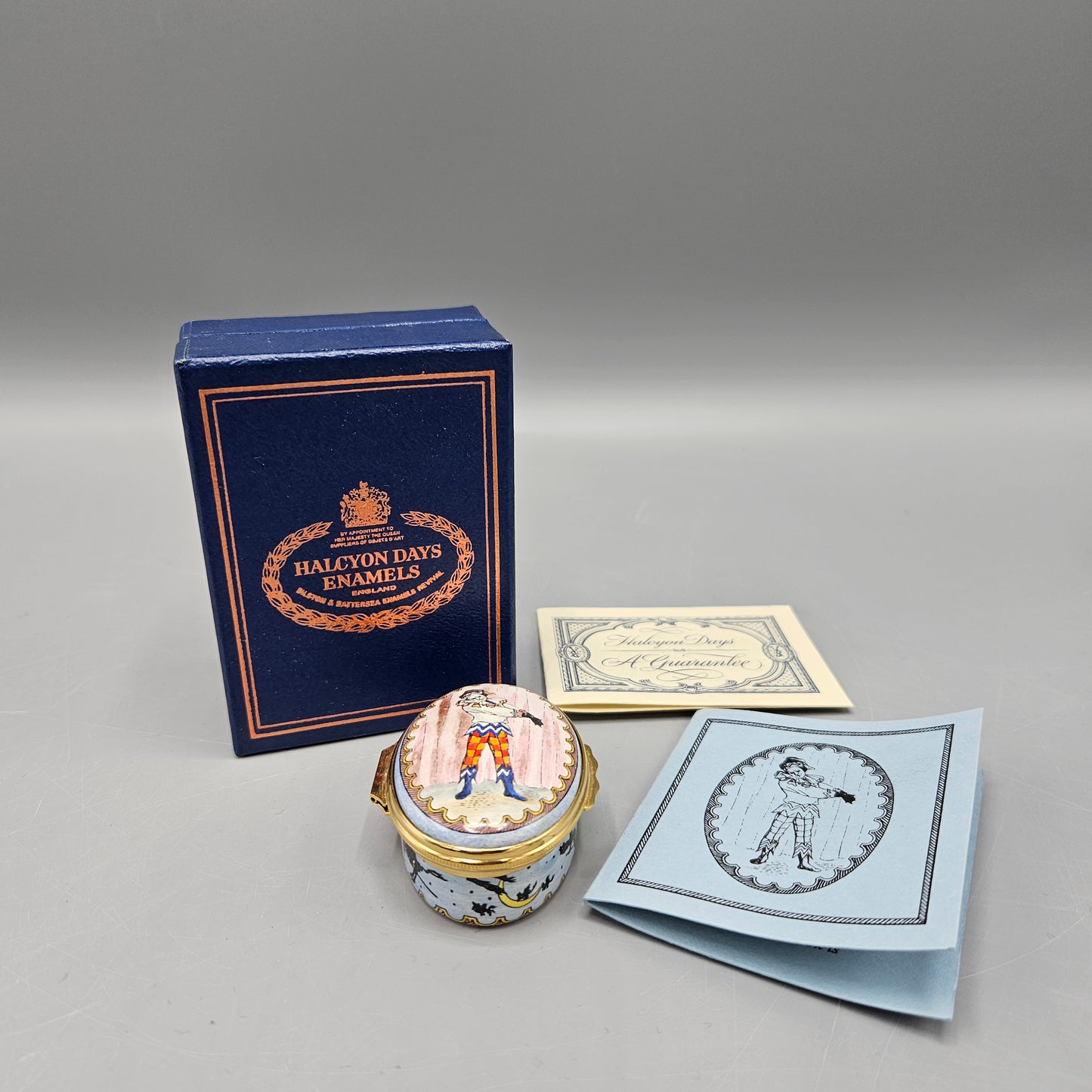 Halcyon Days England Enamel Stravinsky "The Petrushka Musical Box"