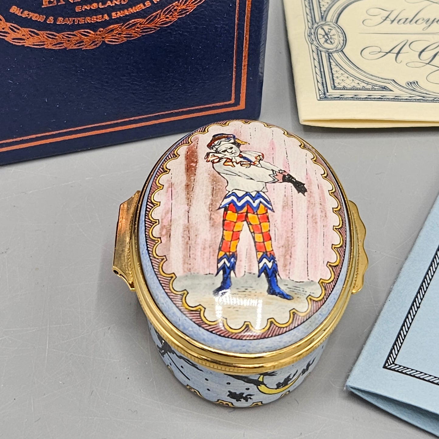Halcyon Days England Enamel Stravinsky "The Petrushka Musical Box"