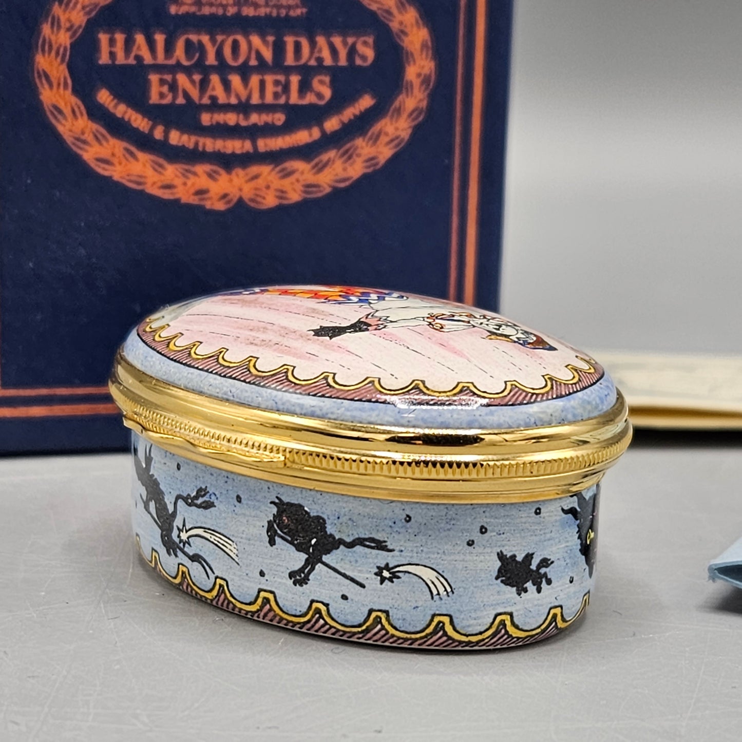 Halcyon Days England Enamel Stravinsky "The Petrushka Musical Box"