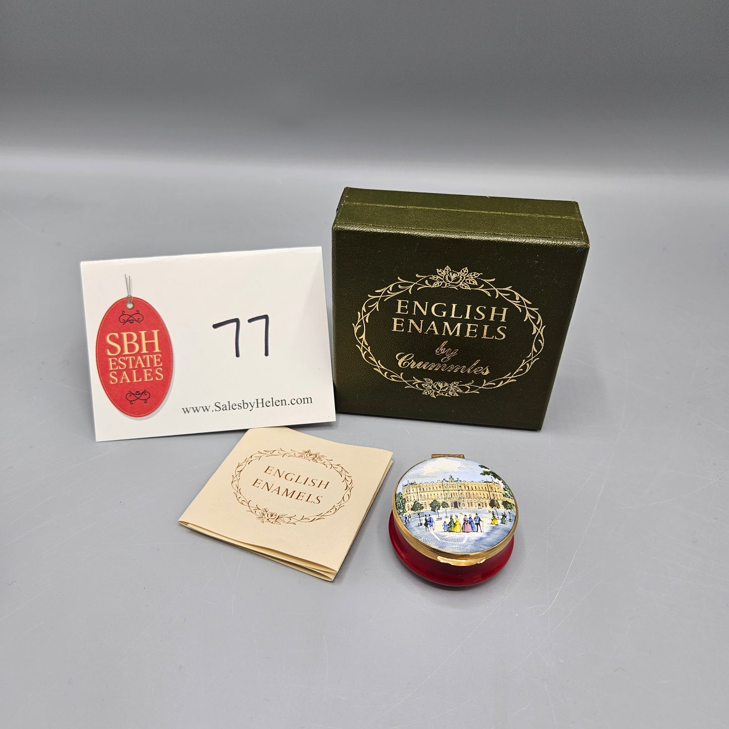 Crummles England Enamel Buckingham Palace Box