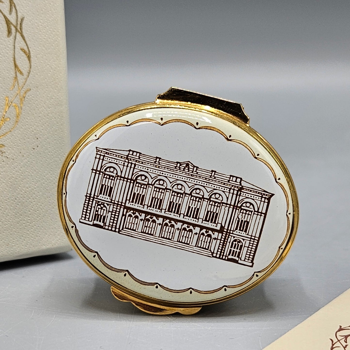 Crummles England Enamel Limited Edition Bailey Banks & Biddle Academy of Music Box