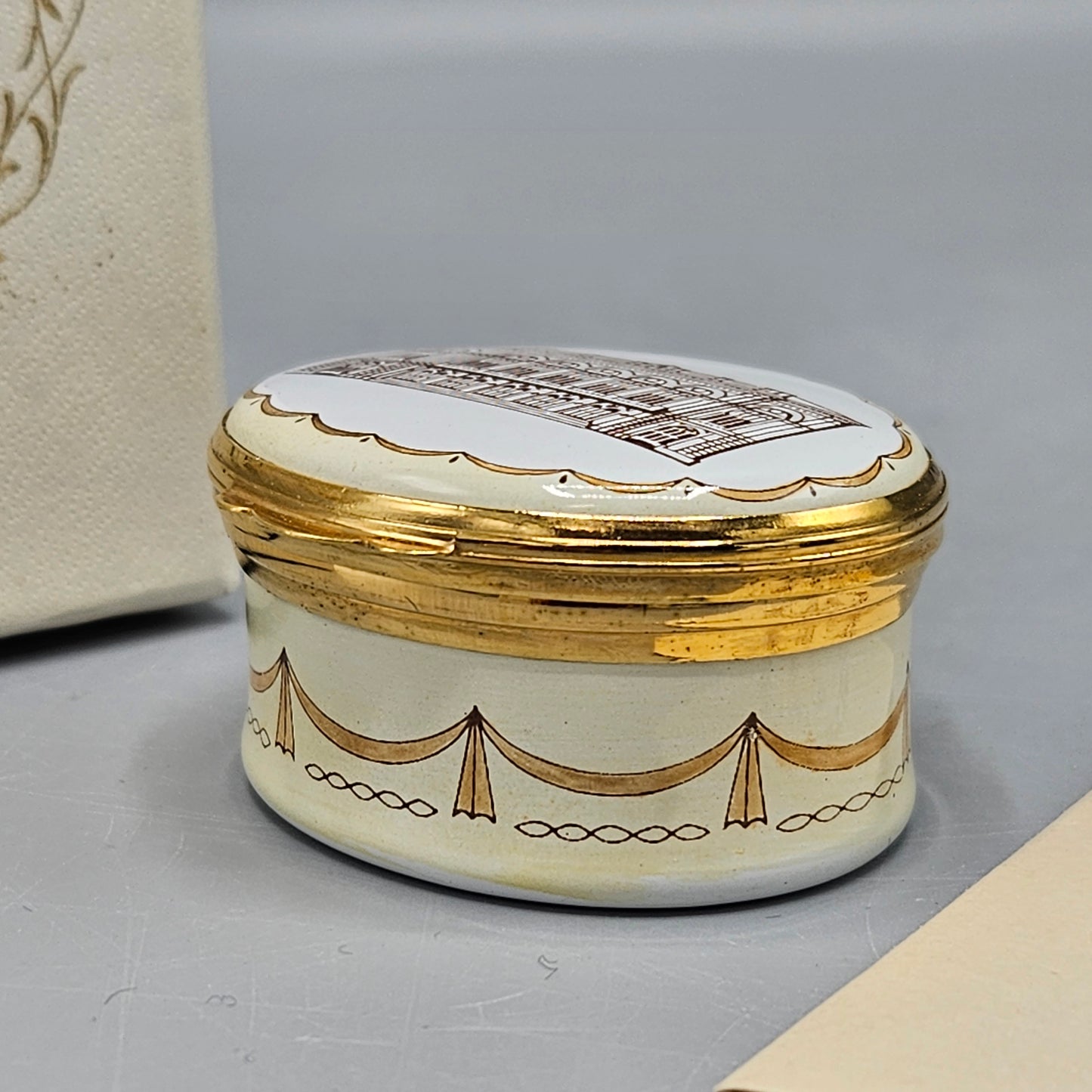 Crummles England Enamel Limited Edition Bailey Banks & Biddle Academy of Music Box