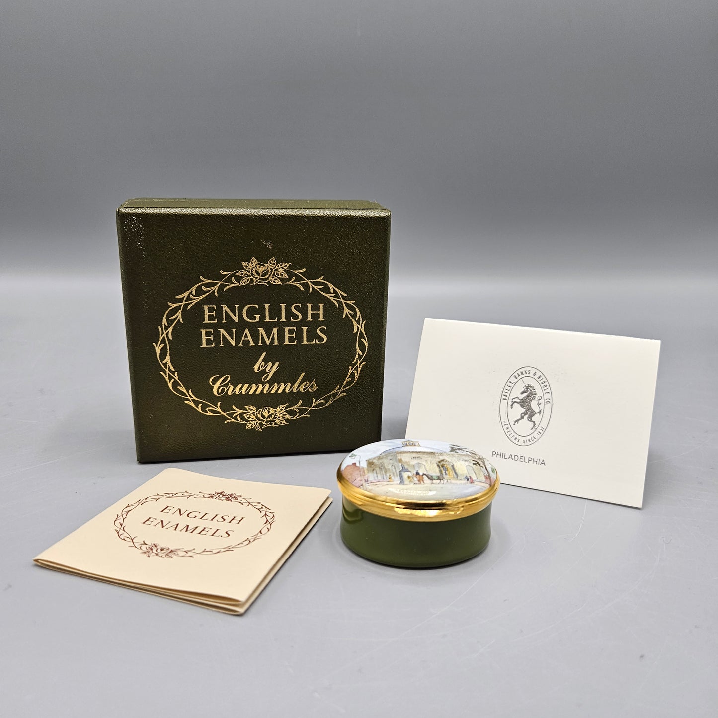 Crummles Enamel England Bailey Banks & Biddle - Academy of Fine Arts Box