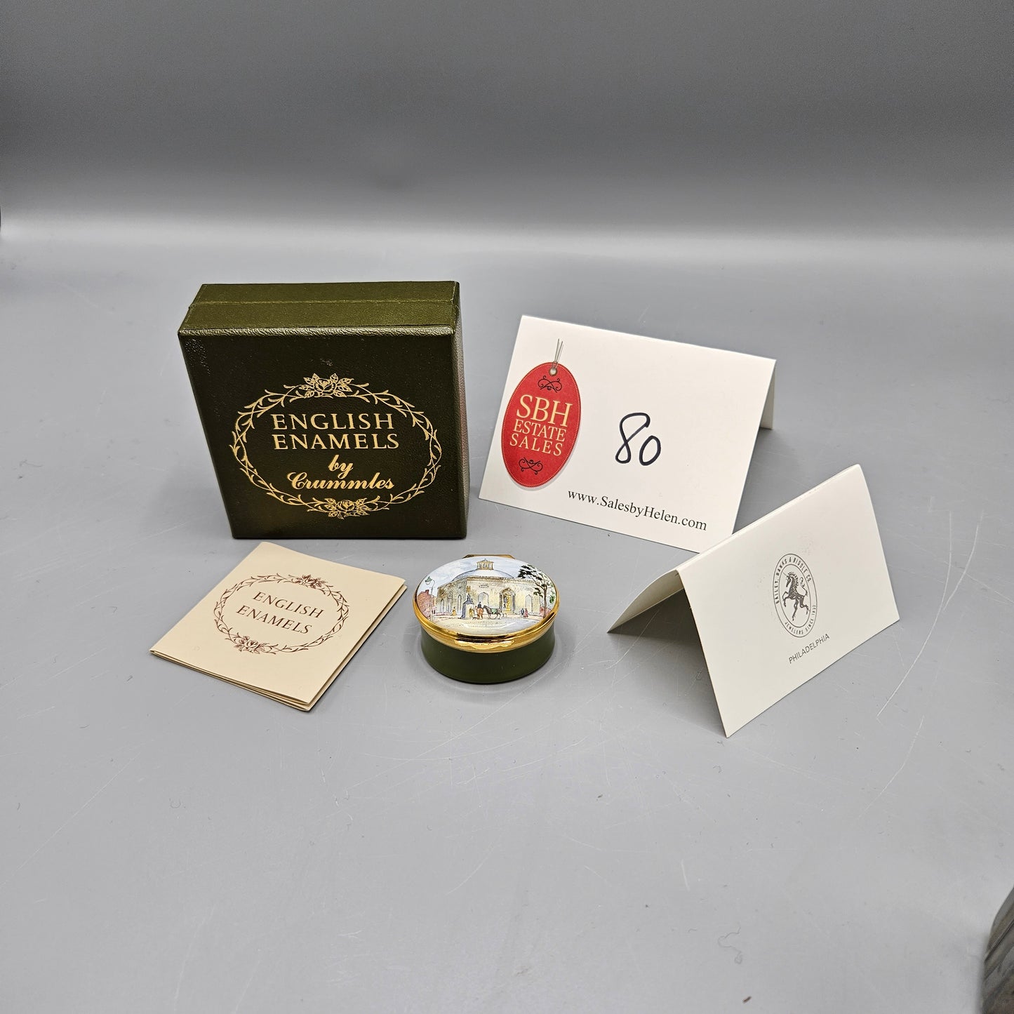 Crummles Enamel England Bailey Banks & Biddle - Academy of Fine Arts Box