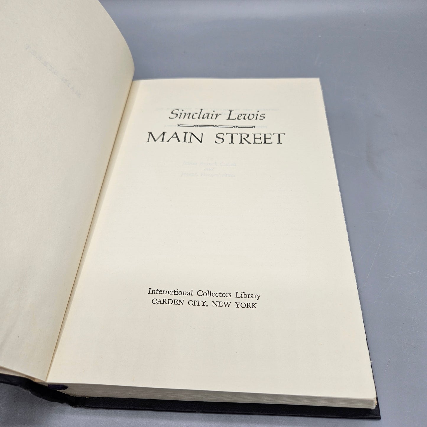 Sinclair Lewis "Main Street" International Collectors Library