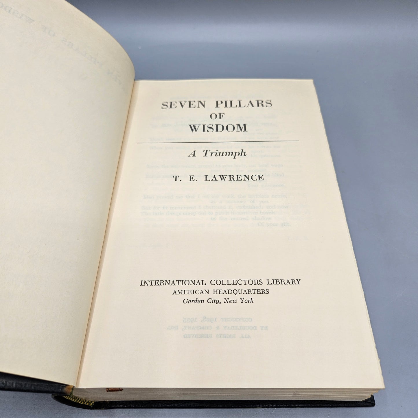 TE Lawrence "Seven Pillars of Wisdom" International Collectors Library