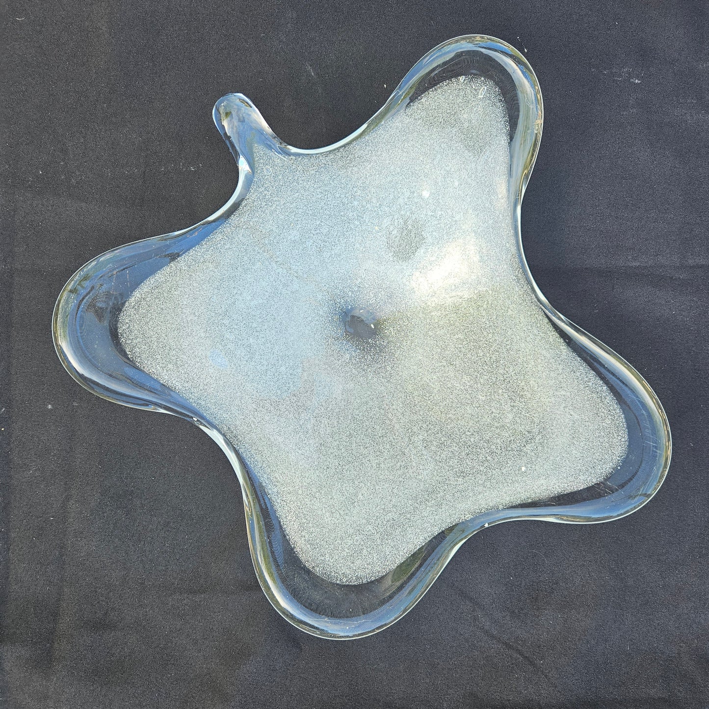 Pair Balboa Somerso Italian Glass Bowls