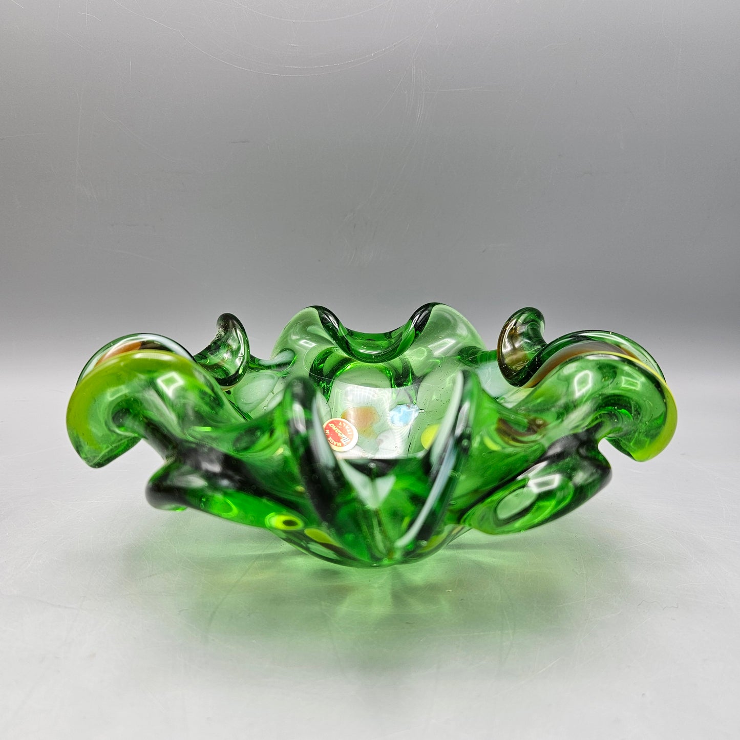 Green Murano Glass Bowl / Ashtray