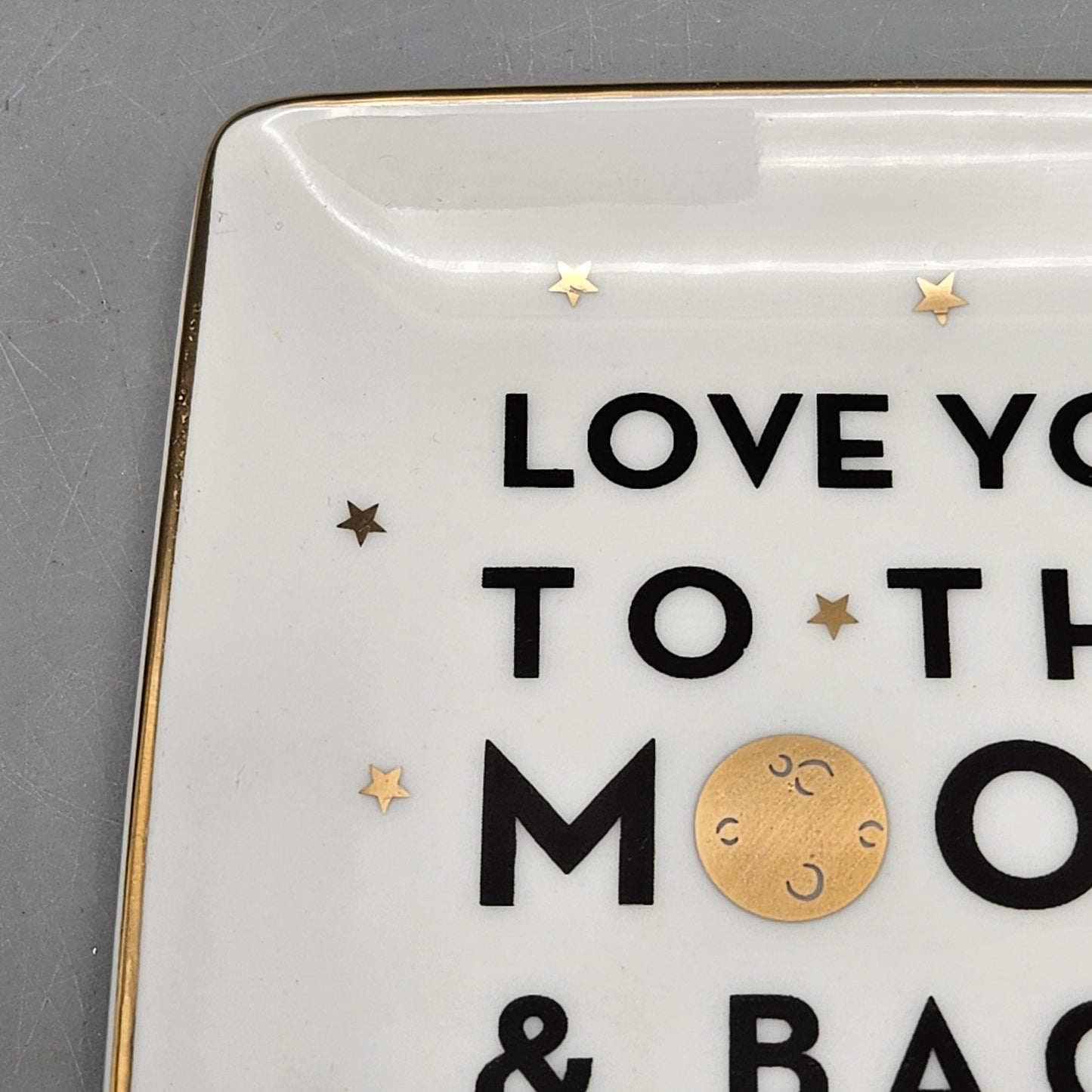 Paper Source "Love You to the Moon and Back" Porcelain Tray
