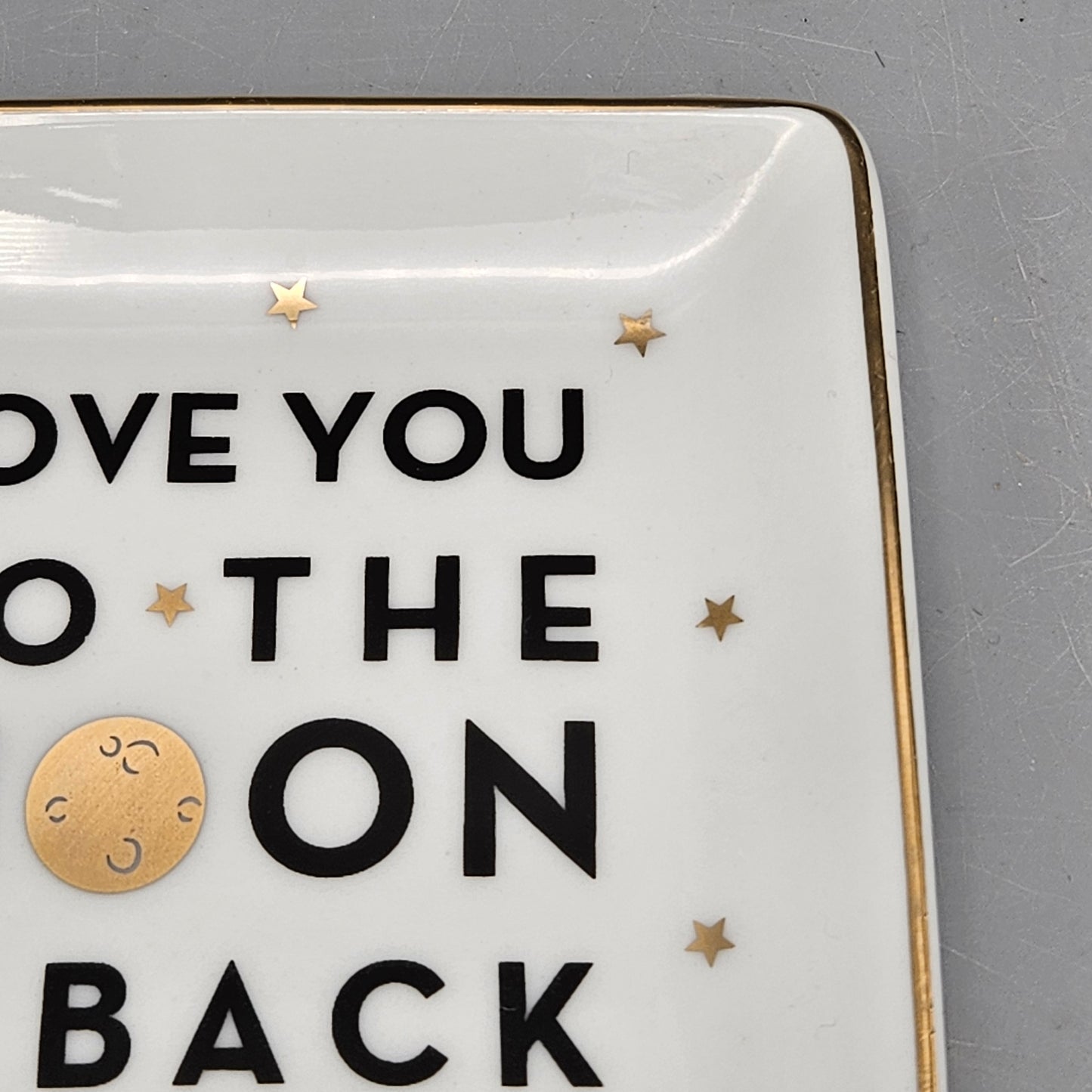 Paper Source "Love You to the Moon and Back" Porcelain Tray